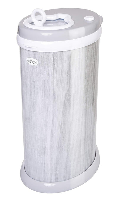 Ubbi Steel Diaper Pail, Odor Locking, No Special Bag Required, Award-Winning, Registry Must-Have, White