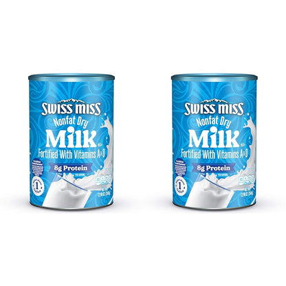 Swiss Miss Nonfat Dry Milk With Vitamins A and D, Makes Over 3 Gallons, 45.43 oz.(Pack of 1)