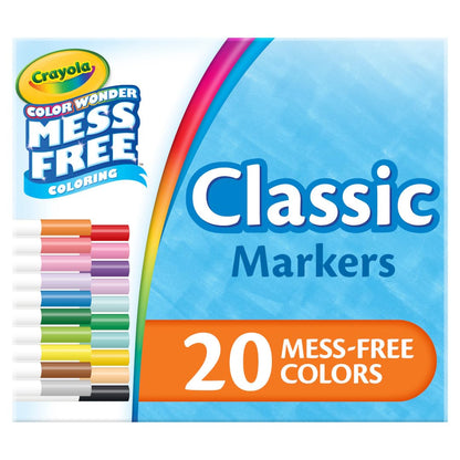 Crayola Color Wonder Mess Free Coloring, Blank Coloring Pages, 50 Count, Printable Page Refill Set