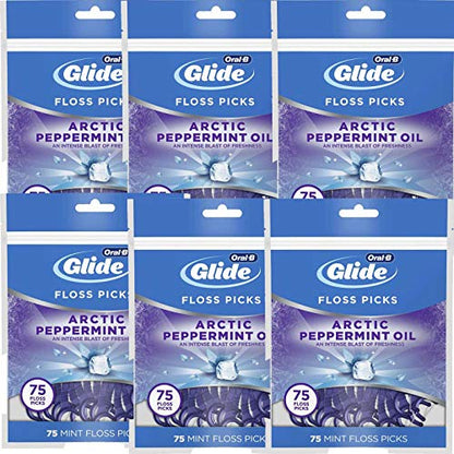 Oral-B Complete Glide Floss Picks, Scope Outlast, 75-ct