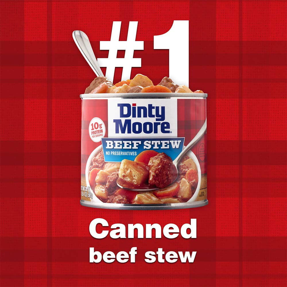 DINTY MOORE Beef Stew with Fresh Potatoes & Carrots 20 Ounce (Pack of 12)