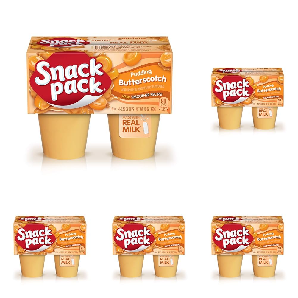 Snack Pack Butterscotch Pudding Cups, 4 Count