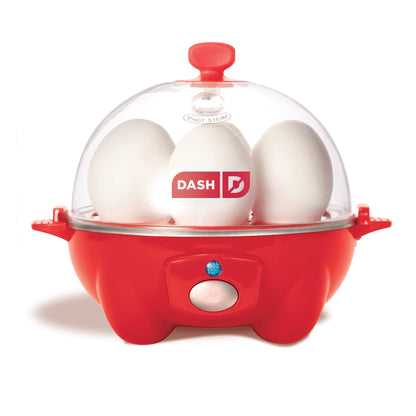 DASH Rapid Egg Cooker: 6 Egg Capacity Electric Egg Cooker for Hard Boiled Eggs, Poached Eggs, Scrambled Eggs, or Omelets with Auto Shut Off Feature - Aqua, 5.5 Inch (DEC005AQ)