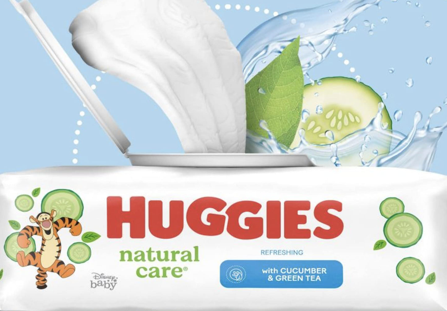 Huggies Natural Care Refreshing Baby Wipes, Hypoallergenic, Scented, 10 Flip-Top Packs (560 Wipes Total), Packaging May Vary