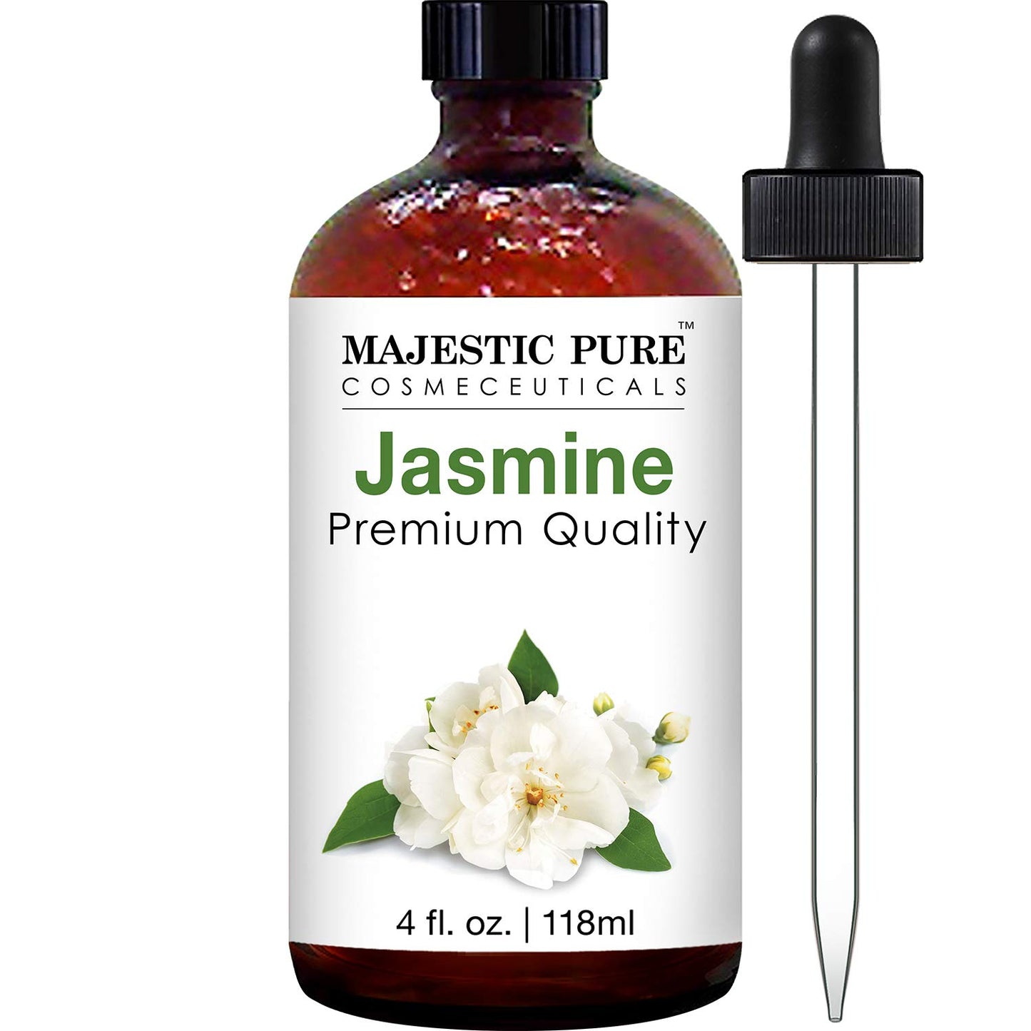 MAJESTIC PURE Basil Essential Oil, Premium Grade, Pure and Natural Premium Quality Oil, 4 Fl Oz