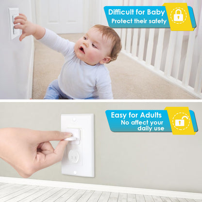 Outlet Covers Babepai 38-Pack White Child Proof Electrical Protector Safety Improved Baby Safety Plug Covers