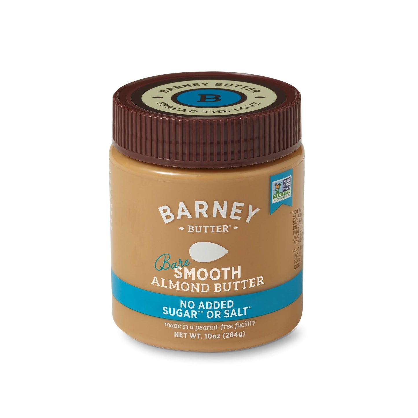 Barney Butter Almond Butter, Smooth, 16 Ounce Jar, Skin-Free Almonds, No Stir, Non-GMO, Gluten Free, Keto, Paleo, Vegan