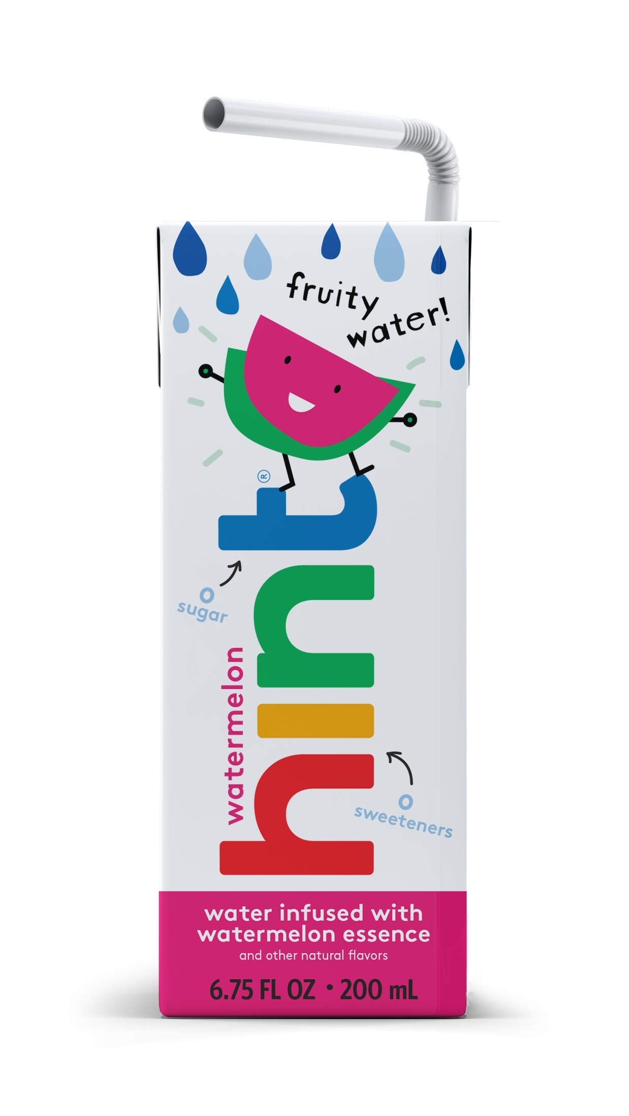 Hint Kids Water Variety, 8 Boxes, Each of: Cherry, Watermelon, Apple, & Blackberry, Zero Sugar, Zero Sweeteners, Zero Preservatives, Zero Artificial Flavors, 6.75 Fl Oz (Pack of 32)