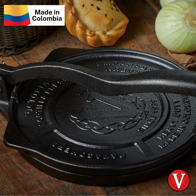 Victoria Cast Iron Tortilla Press, Tortilla and Roti Maker, Made in Colombia, 8 Inches