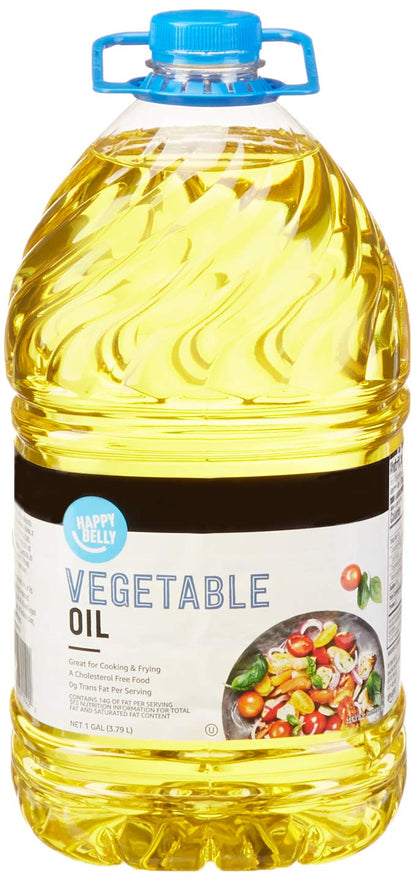 Amazon Brand - Happy Belly Soybean Vegetable Oil, 48 fl oz (Pack of 1)