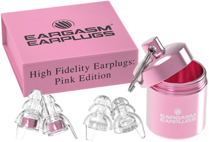 Eargasm High Fidelity Earplugs with Blue Filters - Reusable Noise Reduction Hearing Protection Ear-Plugs with Carrying Case for Concerts, Festivals, Raves, Musicians, Live Music, Sporting Events