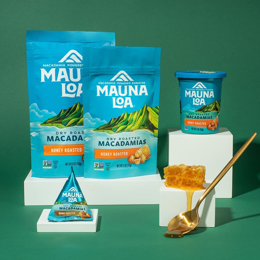 Mauna Loa Premium Hawaiian Roasted Macadamia Nuts, Sea Salt Flavor, 8 Oz