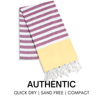 BAY LAUREL Turkish Beach Towel with Travel Bag 39 x 71 Quick Dry Sand Free Lightweight Large Oversized Towels Light