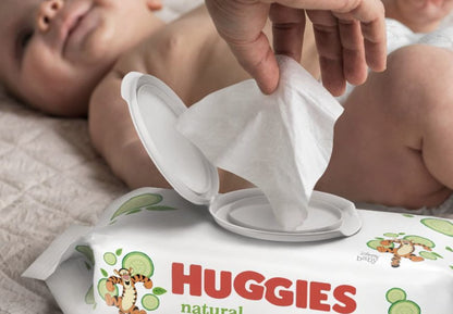 Huggies Natural Care Refreshing Baby Wipes, Hypoallergenic, Scented, 10 Flip-Top Packs (560 Wipes Total), Packaging May Vary