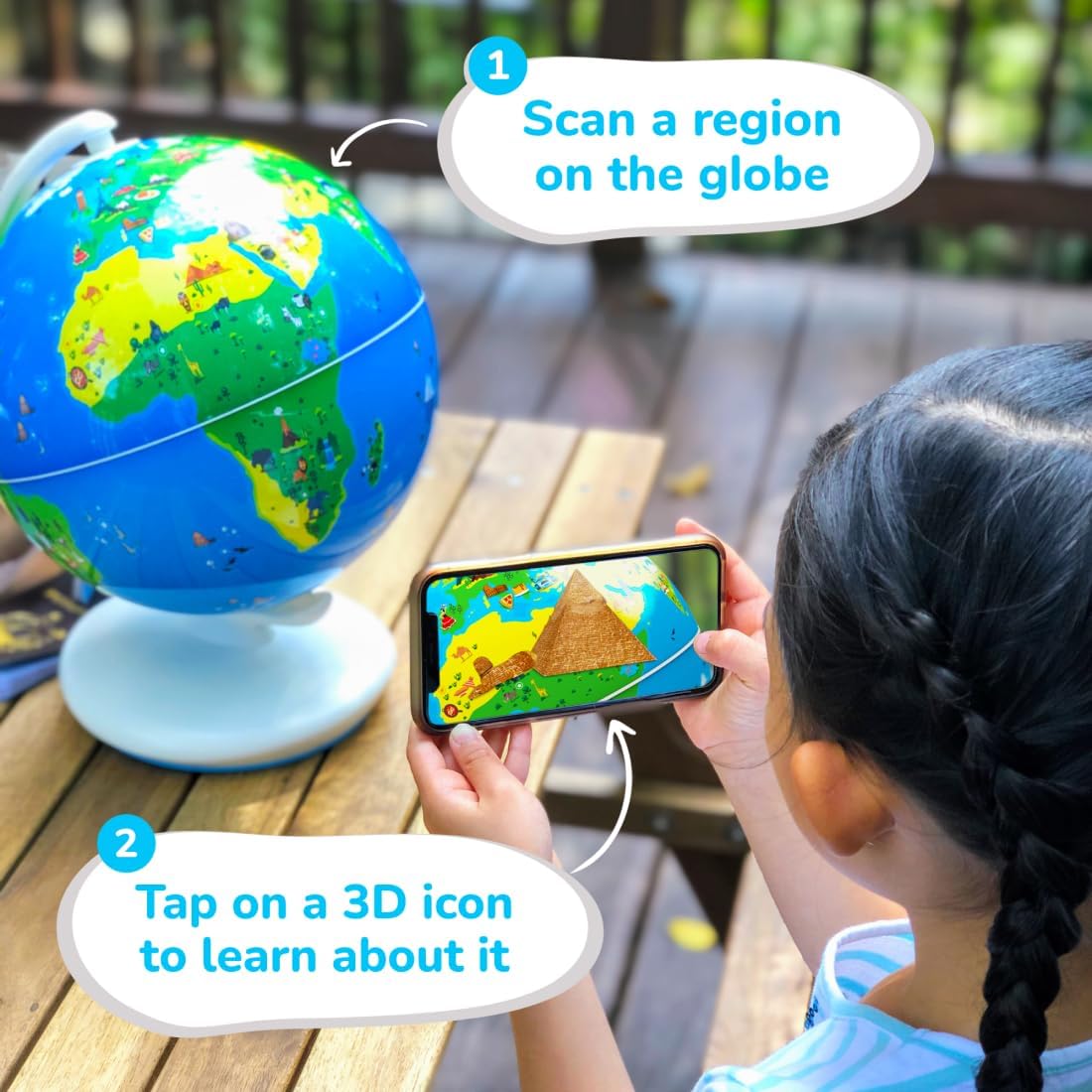 PlayShifu Smart Educational Globe for Kids, Interactive AR Toy, Ideal for Preschool Learning, Birthday Gift for Boys and Girls, STEM Toy for Kids Ages 4-10