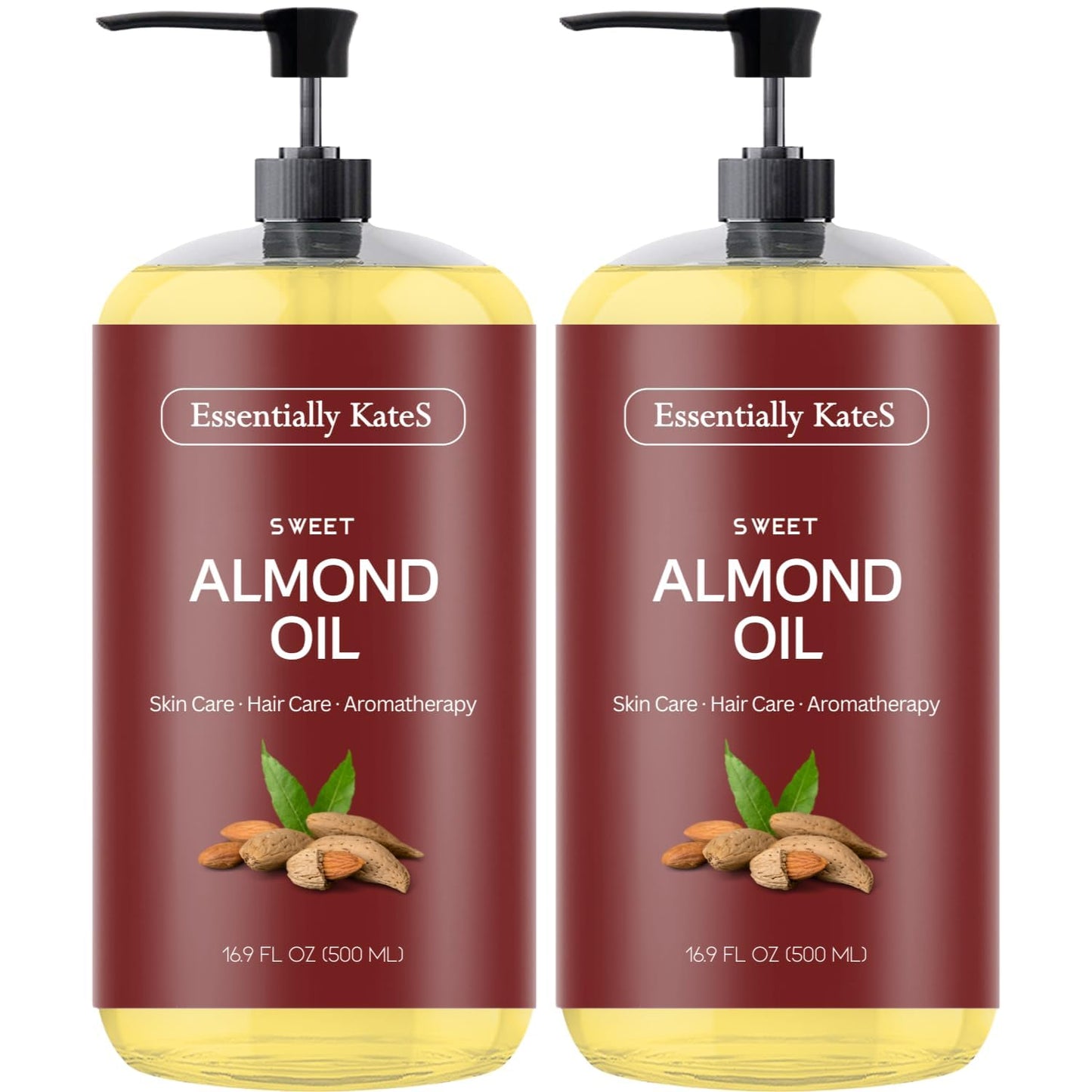 Sweet Almond Oil 16 oz - 100% Pure and Natural and Cold Pressed