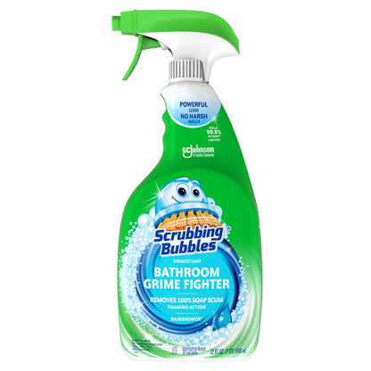 Scrubbing Bubbles Disinfectant Bathroom Grime Fighter Spray, Citrus, 32 fl oz