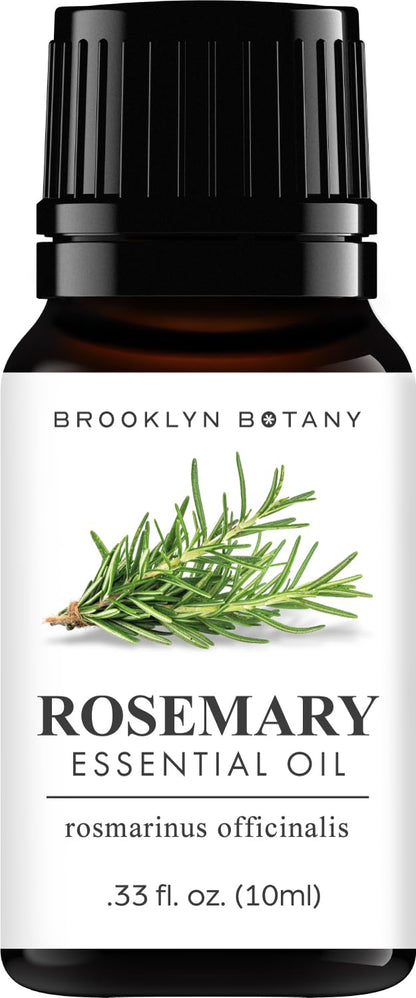 Brooklyn Botany Basil Essential Oil - 100% Pure and Natural - Premium Grade Essential Oil - for Aromatherapy and Diffuser - 0.33 Fl Oz