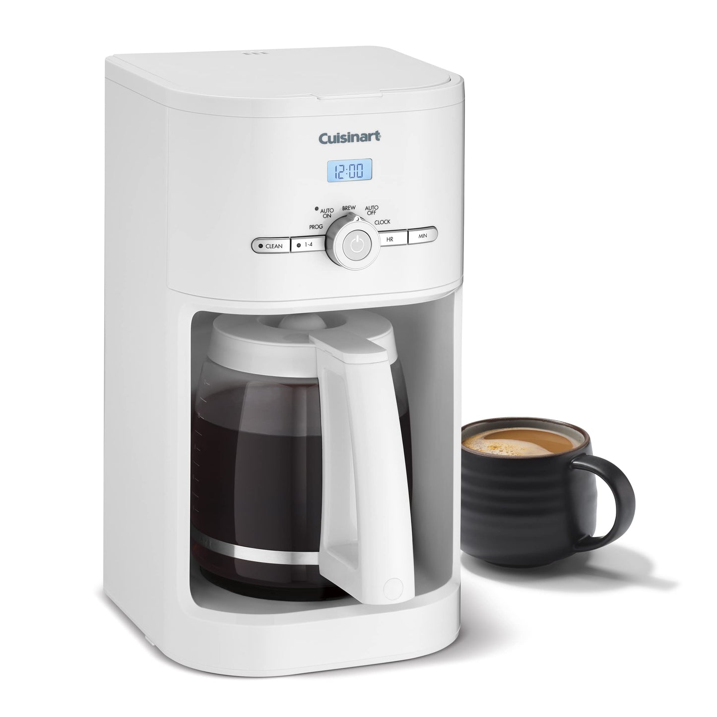 Cuisinart DCC-1120 12-Cup Classic Programmable Coffeemaker, White, 12-Cup, Programmable