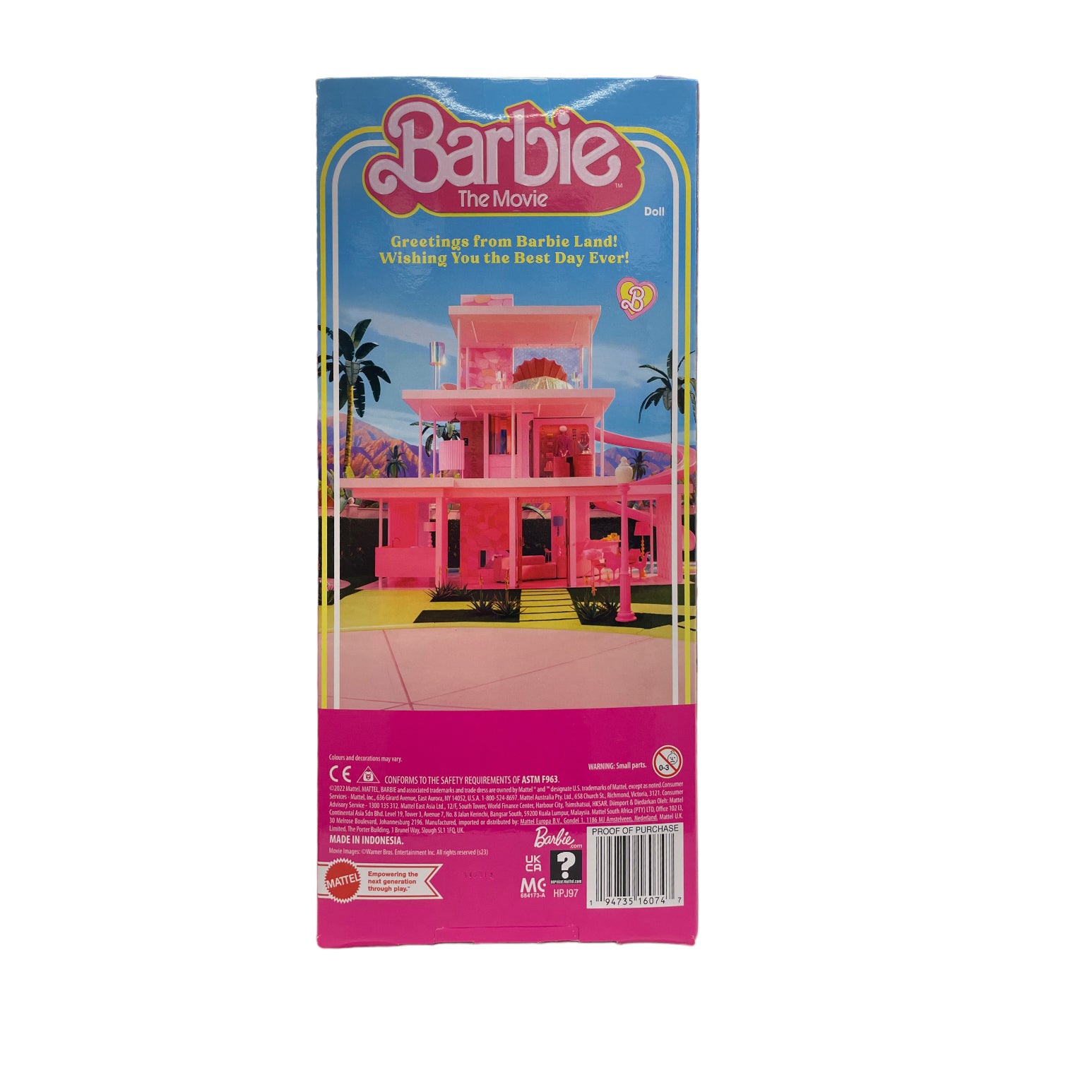 Barbie The Movie Ken Doll, Beach Striped Pastel