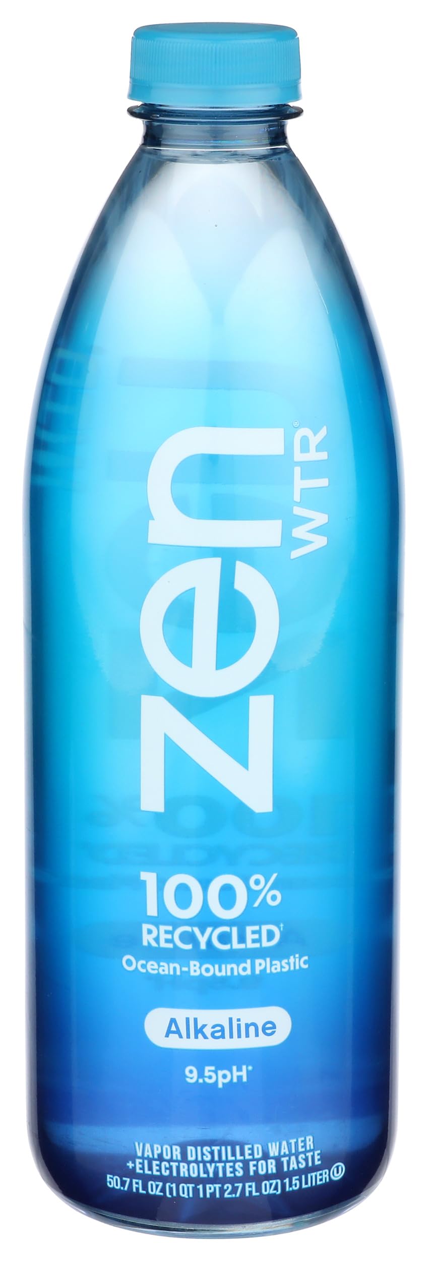 ZenWTR Ultra-Pure, Vapor Distilled Water, 16.9 Oz (Pack of 12) Bottled Water, 9.5 pH Alkaline Water with Electrolytes for a Crisp, Refreshing Taste