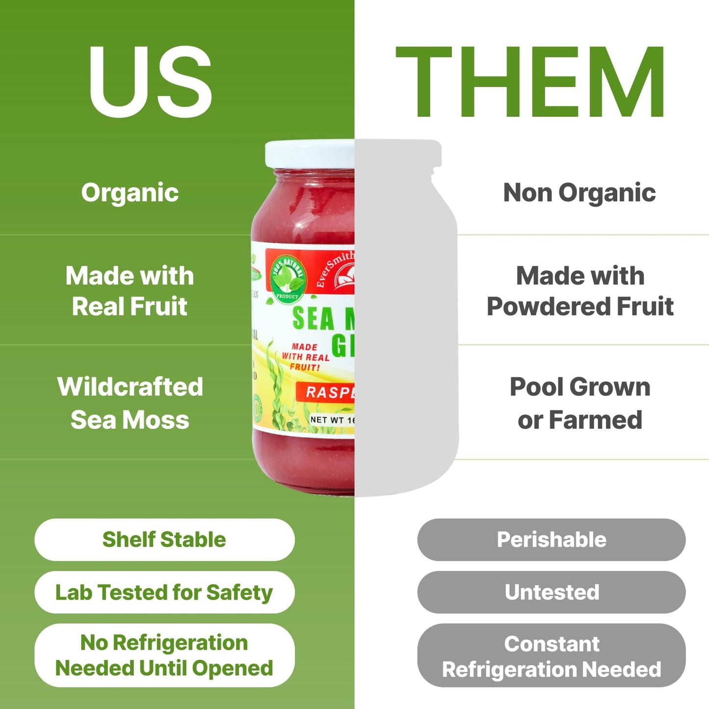 Wildcrafted Irish Sea Moss Gel | Made in USA | Rich in Vitamins & Minerals | Sea Moss Gel Organic Raw | Nutritional Supplement | Mango Pineapple (16 oz)