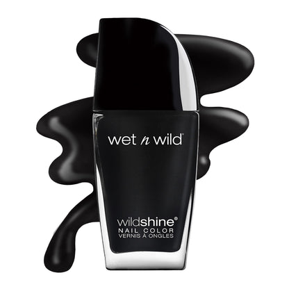 wet n wild Wild Shine Nail Polish, Teal Blue Be More Pacific, Nail Color