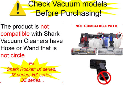 For Shark Vacuum Cleaner Accessories Replacement Kit | Household Cleaning Set with Crevice Tool, Dust Brushes & Vacuum Hose Adapters | 35MM Vacuum Attachments & Brushes