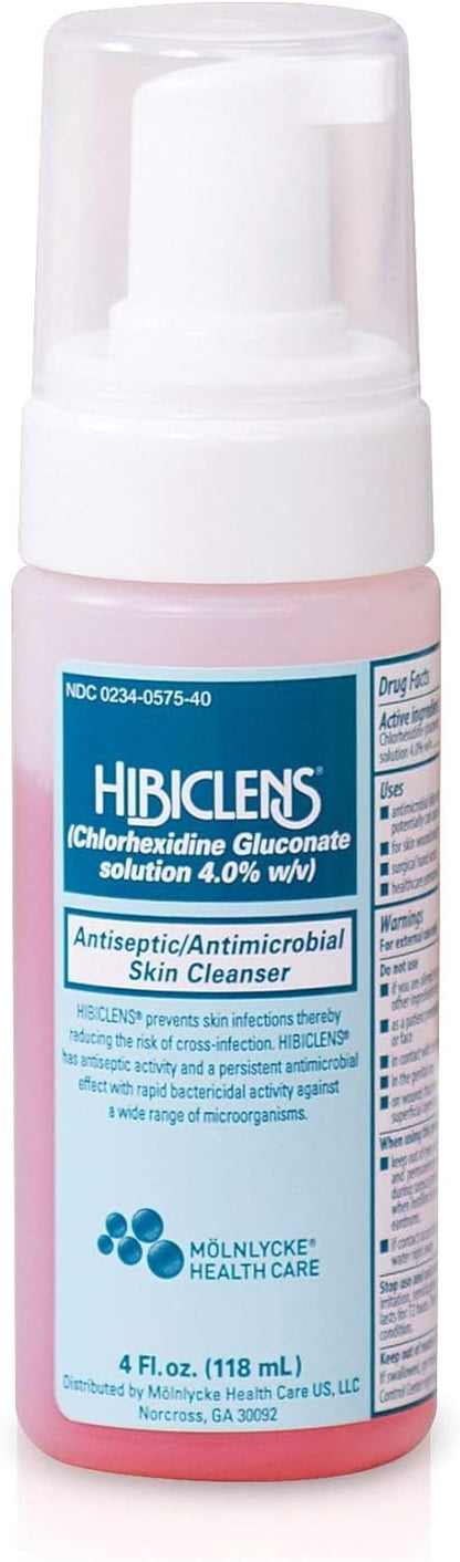 Hibiclens Antiseptic Antimicrobial Skin Cleanser 4oz Foam Pump