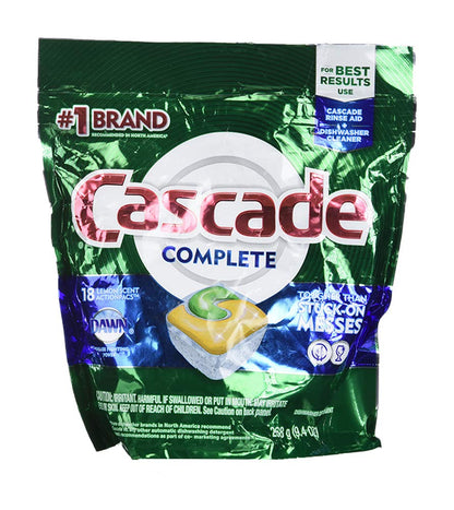 Cascade Complete ActionPacs, Dishwasher Detergent Pods, Fresh, 27 Count