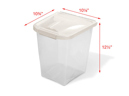 Van Ness 10-Pound Food Container with Fresh-Tite Seal (FC10) white