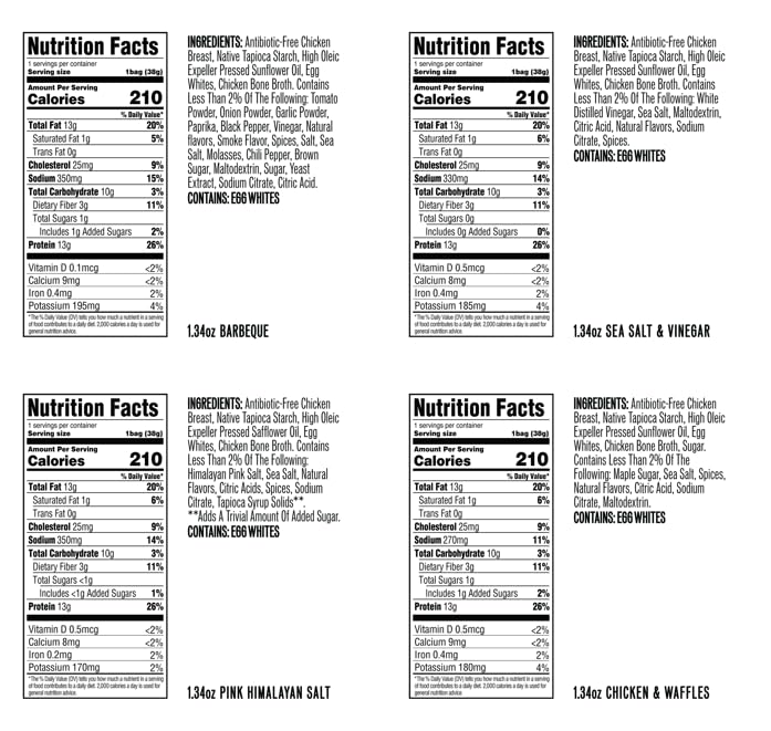 WILDE Protein Chips Variety Pack, Protein Snacks, Keto chips, Made with Real Ingredients, 1.34oz Bags (Pack of 12) - (Flavor Combination May Vary)