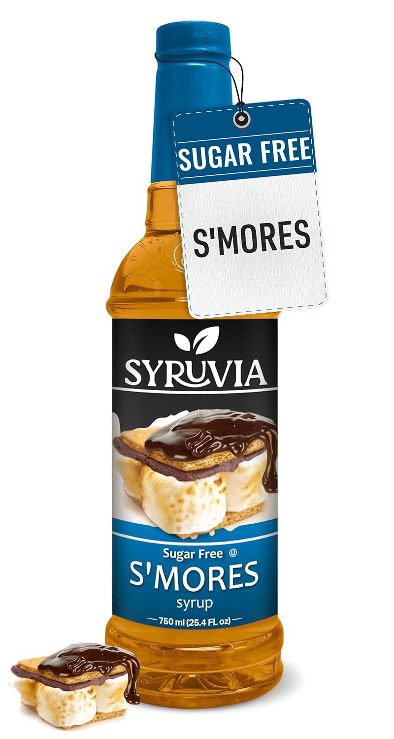 Syruvia Sugar-Free Lavender Syrup (25.4 fl oz) - Delicate Floral Bliss with Zero Added Sugar – Kosher, Gluten-Free, Perfect for Enhancing Beverages, Desserts, and Culinary Creations