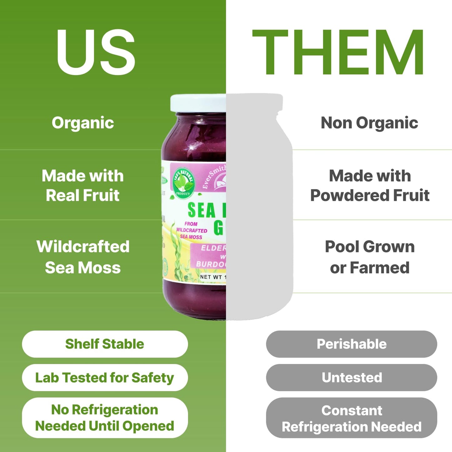 Wildcrafted Irish Sea Moss Gel | Made in USA | Rich in Vitamins & Minerals | Sea Moss Gel Organic Raw | Nutritional Supplement | Mango Pineapple (16 oz)