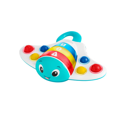 Baby Einstein Outstanding Opus The Octopus Sensory Rattle & Teether Multi-Use Toy, BPA Free & Chillable, 3 Months & up, Multicolored