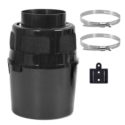 VIWINVELA Indoor Dryer Vent Kit Bucket Lint Trap Dryer Vent (Black Dryer Vent Box - No Duct Included)