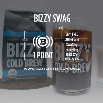 Bizzy Organic Cold Brew Coffee | Smooth & Sweet Blend | Coarse Ground Coffee | Micro Sifted | Specialty Grade | 100% Arabica | 1 LB