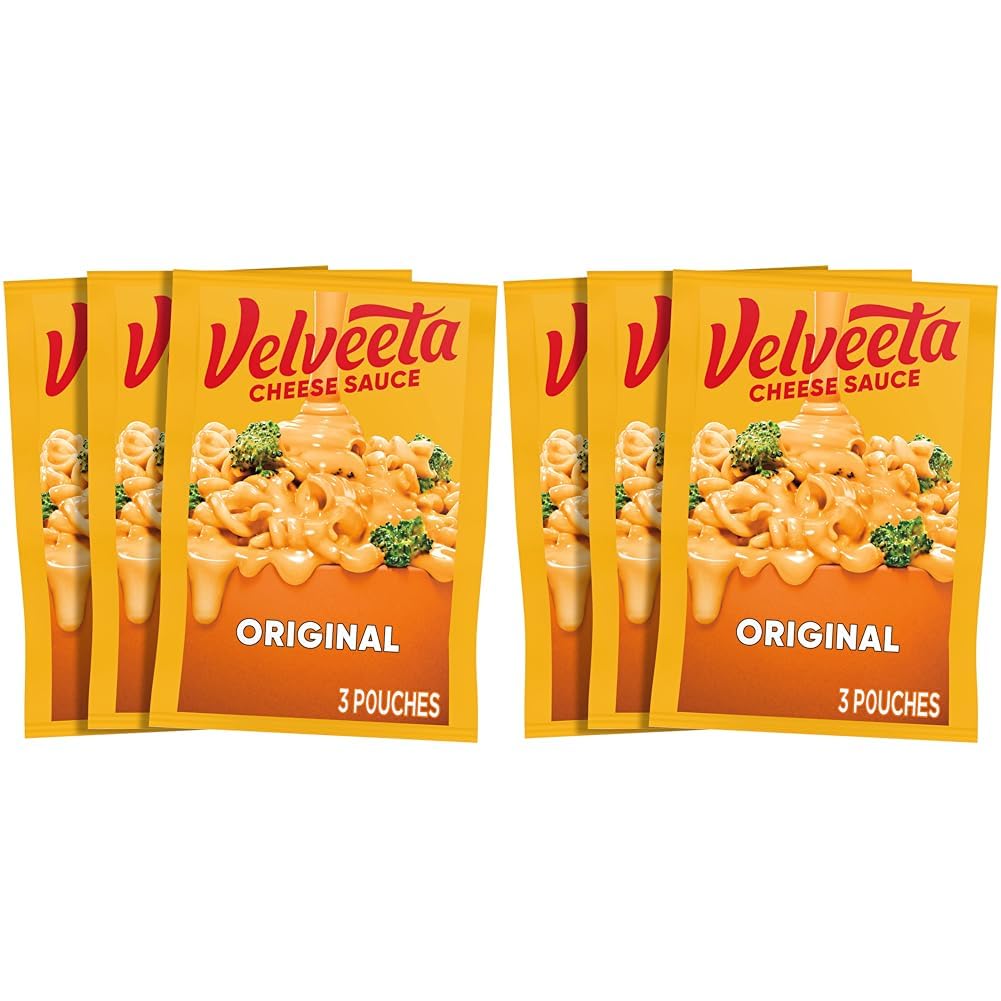 Velveeta Original Cheese Sauce, 12 Ounce bag contains 3-4 Ounce pouches