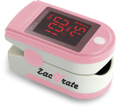 Zacurate Pro Series 500DL Fingertip Pulse Oximeter Blood Oxygen Saturation Monitor with Silicone Cover, Batteries and Lanyard