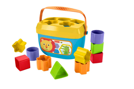 Fisher-Price Stacking Toy Baby's First Blocks Set of 10 Shapes for Sorting Play for Infants Ages 6+ Months