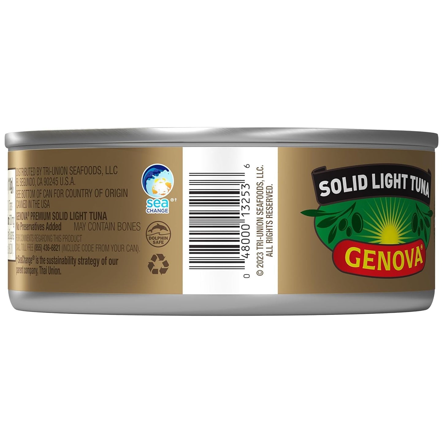 Genova Premium Yellowfin Tuna in Olive Oil, Wild Caught, Solid Light, 5 oz. Can (Pack of 8)