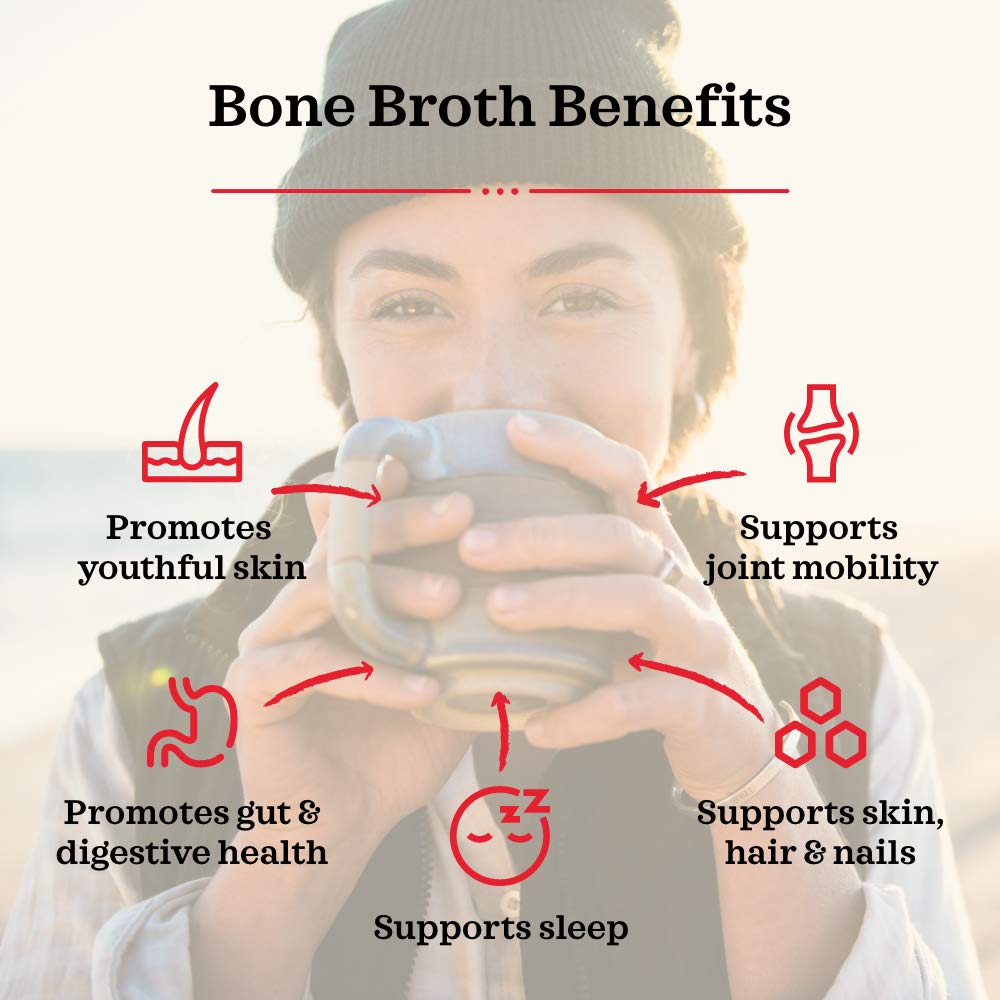 Kettle and Fire Classic Beef Bone Broth, Keto, Paleo, and Whole 30 Approved, Gluten Free, High in Protein and Collagen (6 Pack)