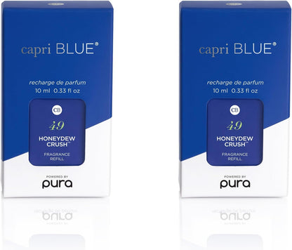 Capri Blue Volcano Pura Smart Home Plug-in Diffuser Refills – Capri Blue Pura Refills – Pura Diffuser Refills with a Tropical, Citrus Scent – Long-Lasting Aromatherapy Diffuser Refills (Pack of 2)