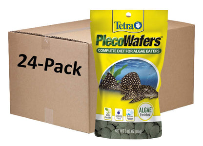 Tetra PRO PlecoWafers 5.29 Ounces, Nutritionally Balanced Vegetarian Fish Food for Bottom Feeders, Concentrated Algae Center