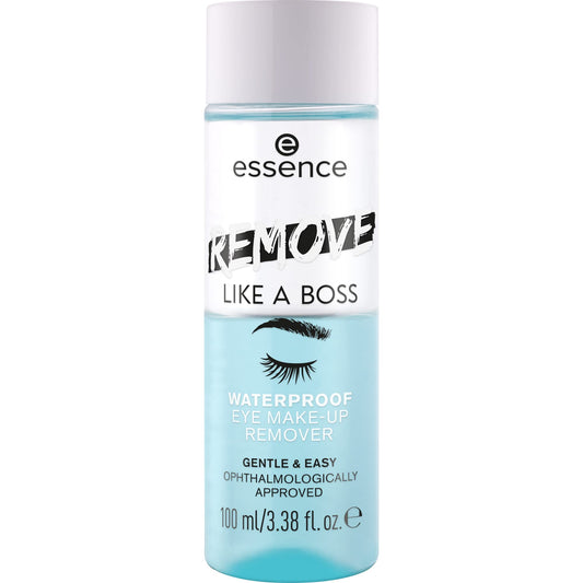 essence | Remove Like A Boss Waterproof Eye & Face Make-Up Remover | Bi-Phase, Gentle & Caring, Easy to Remove | Vegan & Cruelty Free | Free from Parabens, & Microplastic Particles