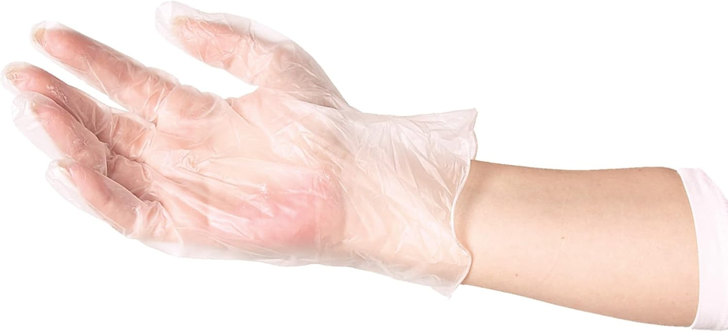 ForPro Disposable Vinyl Gloves, Industrial Grade, Powder-Free, Latex-Free, Non-Sterile, Food Safe