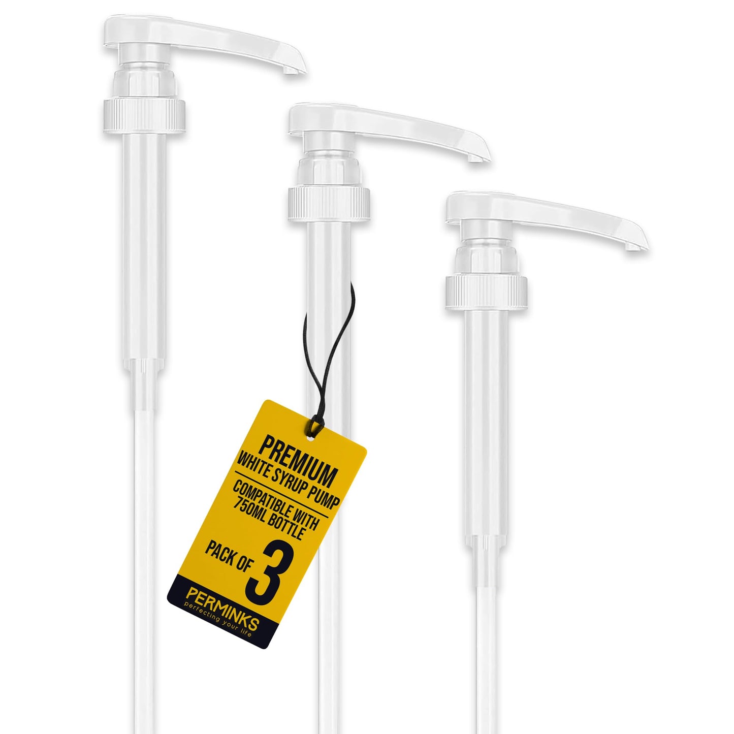 Torani and DaVinci Compatible Syrup Pumps (Set of 2)- fits bottles (25.4 oz-750ml)