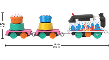 Thomas & Friends Motorized Toy Train Graffiti James Battery-Powered Engine with Tender & Cargo Car for Pretend Play Preschool Kids Ages 3+ Years