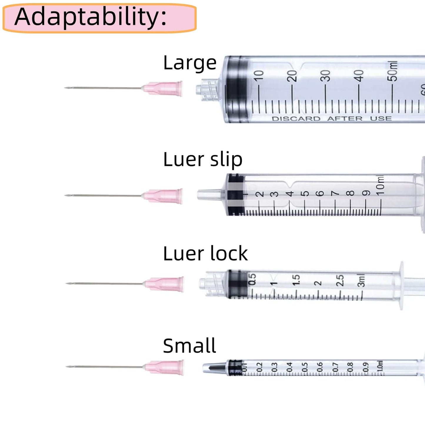 100 Pack 18Ga 1 Inch Sterile Disposable Injection Needle with Cap for Scientific and Industrial Dispensing Needl Accessories