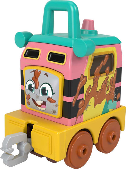 Thomas & Friends Motorized Toy Train Graffiti James Battery-Powered Engine with Tender & Cargo Car for Pretend Play Preschool Kids Ages 3+ Years